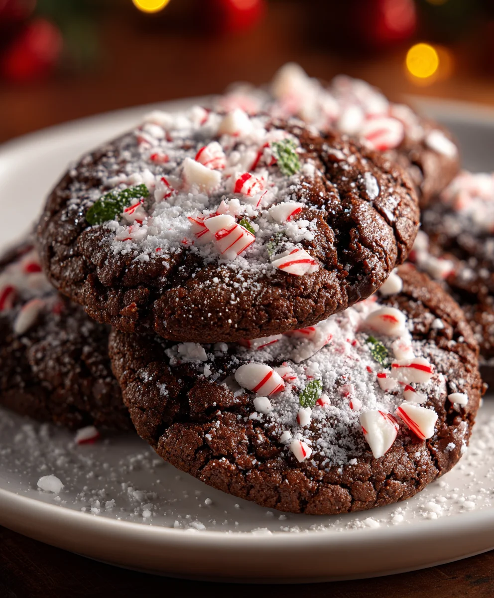 Chocolate Peppermint Cookies