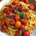 Roasted Tomato Garlic Pasta – Fresh, Savory & Bursting with Flavor!