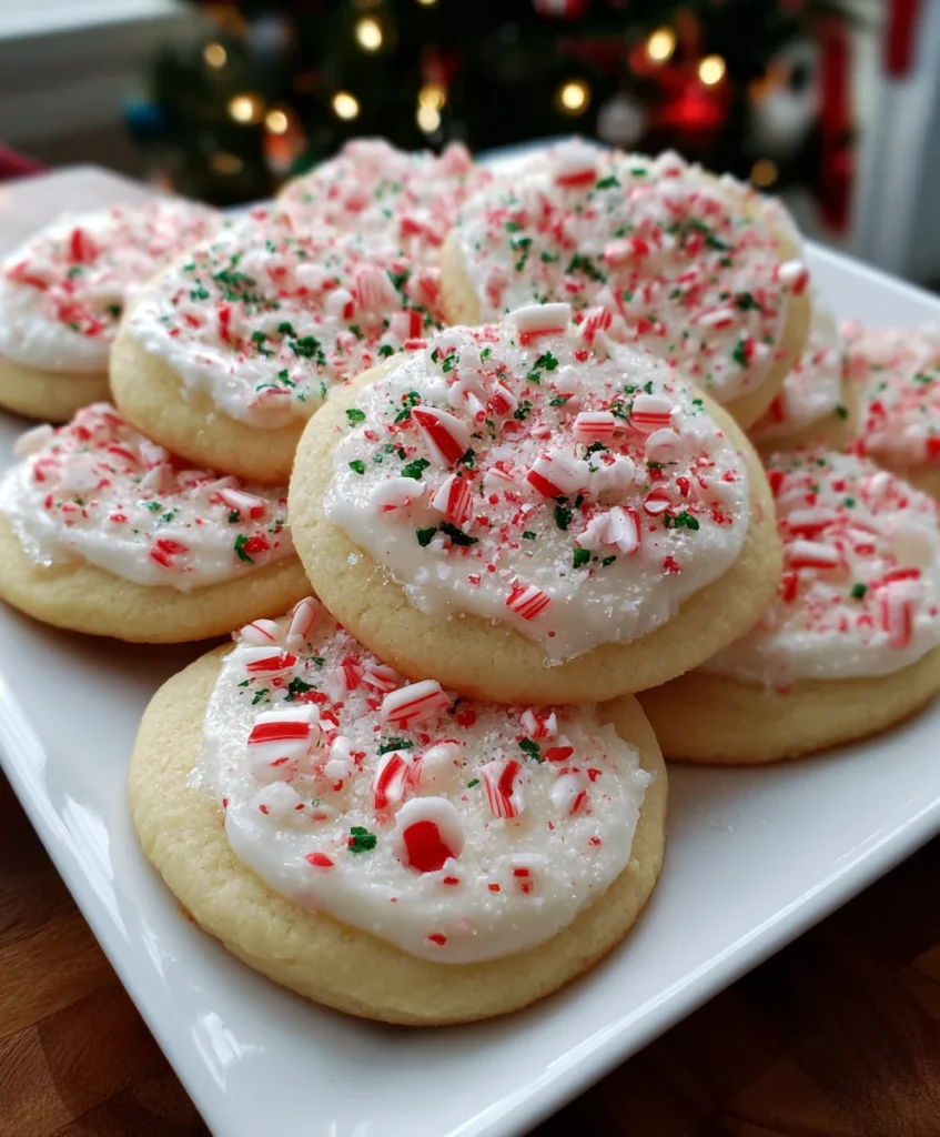 Peppermint Sugar Cookies