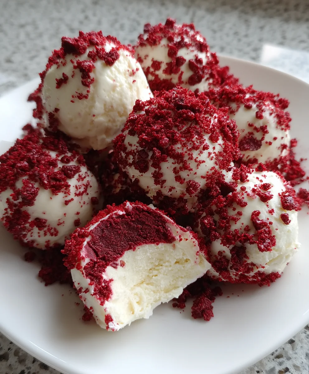 Red Velvet Cheesecake Truffle Bombs – Velvety, Creamy & Totally Decadent!