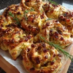 Feta Cranberry Swirls Pastry