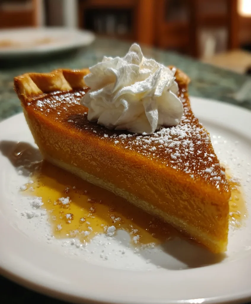 Bourbon Brûlée Pumpkin Pie