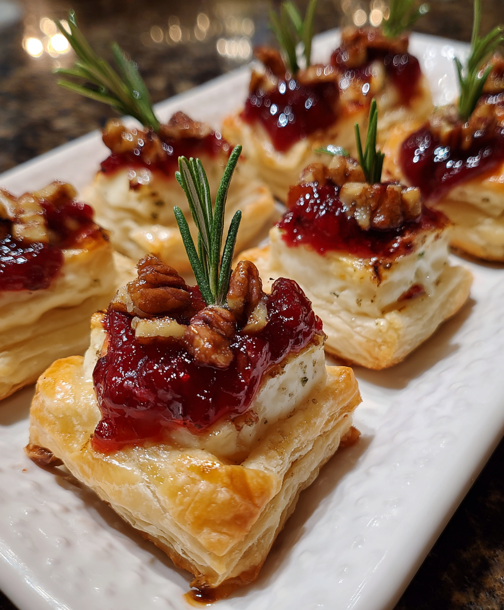 Baked Cranberry Brie Bites
