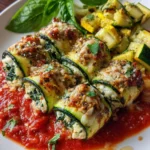 Vegan Zucchini Spinach Rollatini
