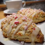 Peppermint White Chocolate Scones