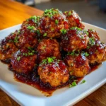 Cherry-Coded Cranberry BBQ Meatballs