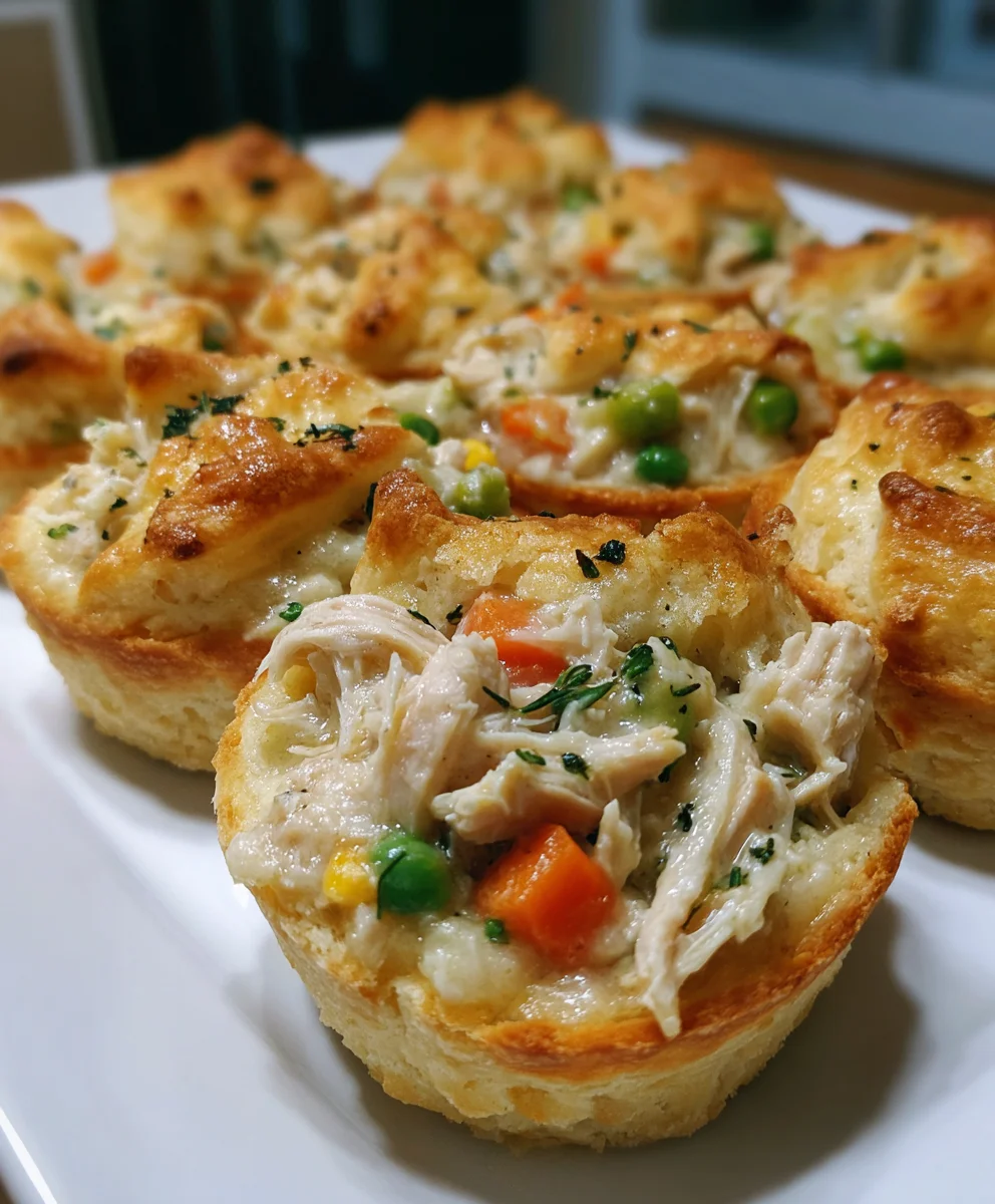Muffin Tin Chicken Pot Pie