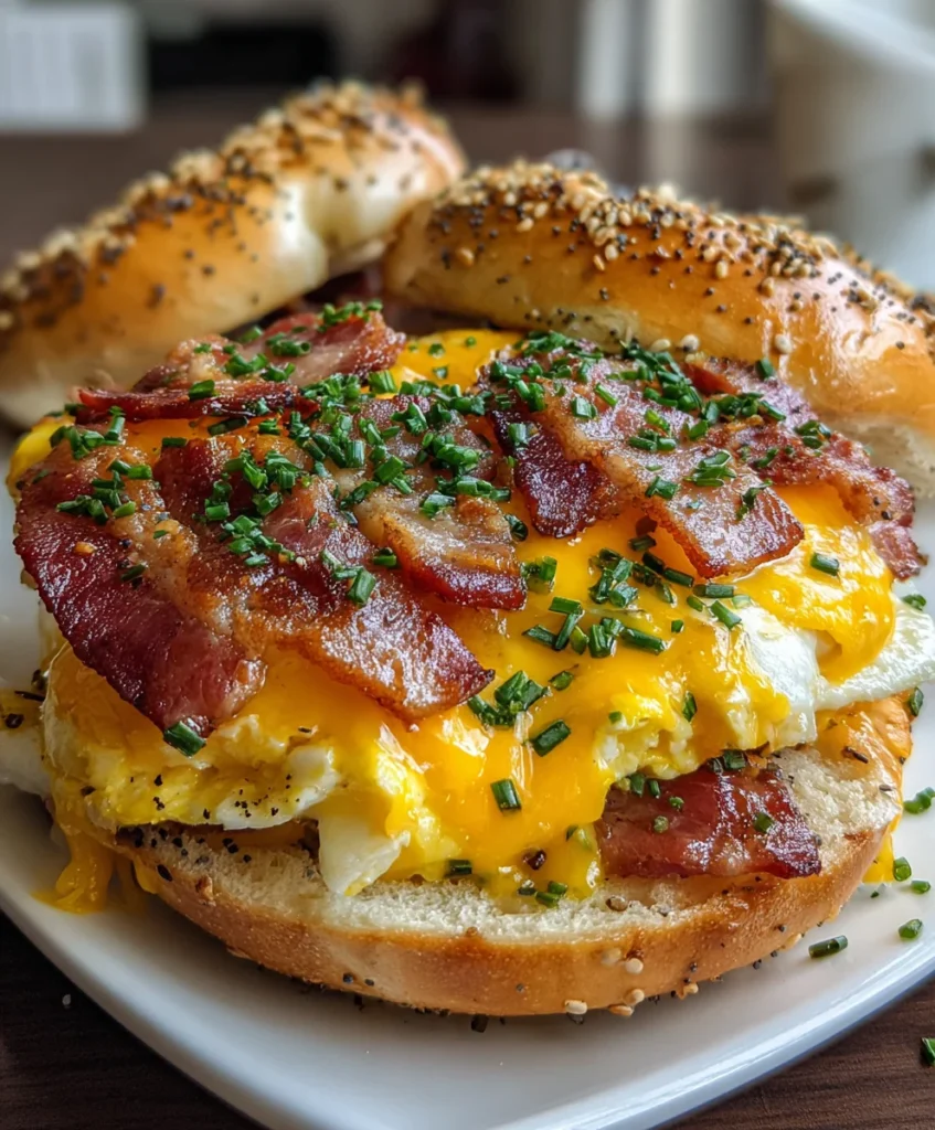 Breakfast Bagel Sandwich