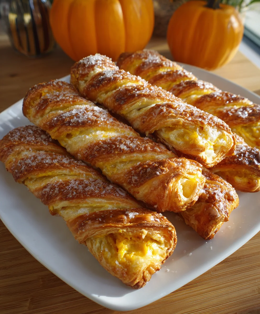 Pumpkin Puff Pastry Twists