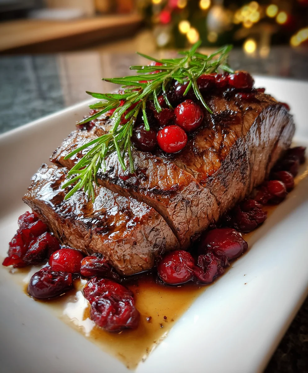 Cranberry Balsamic Roast Beef