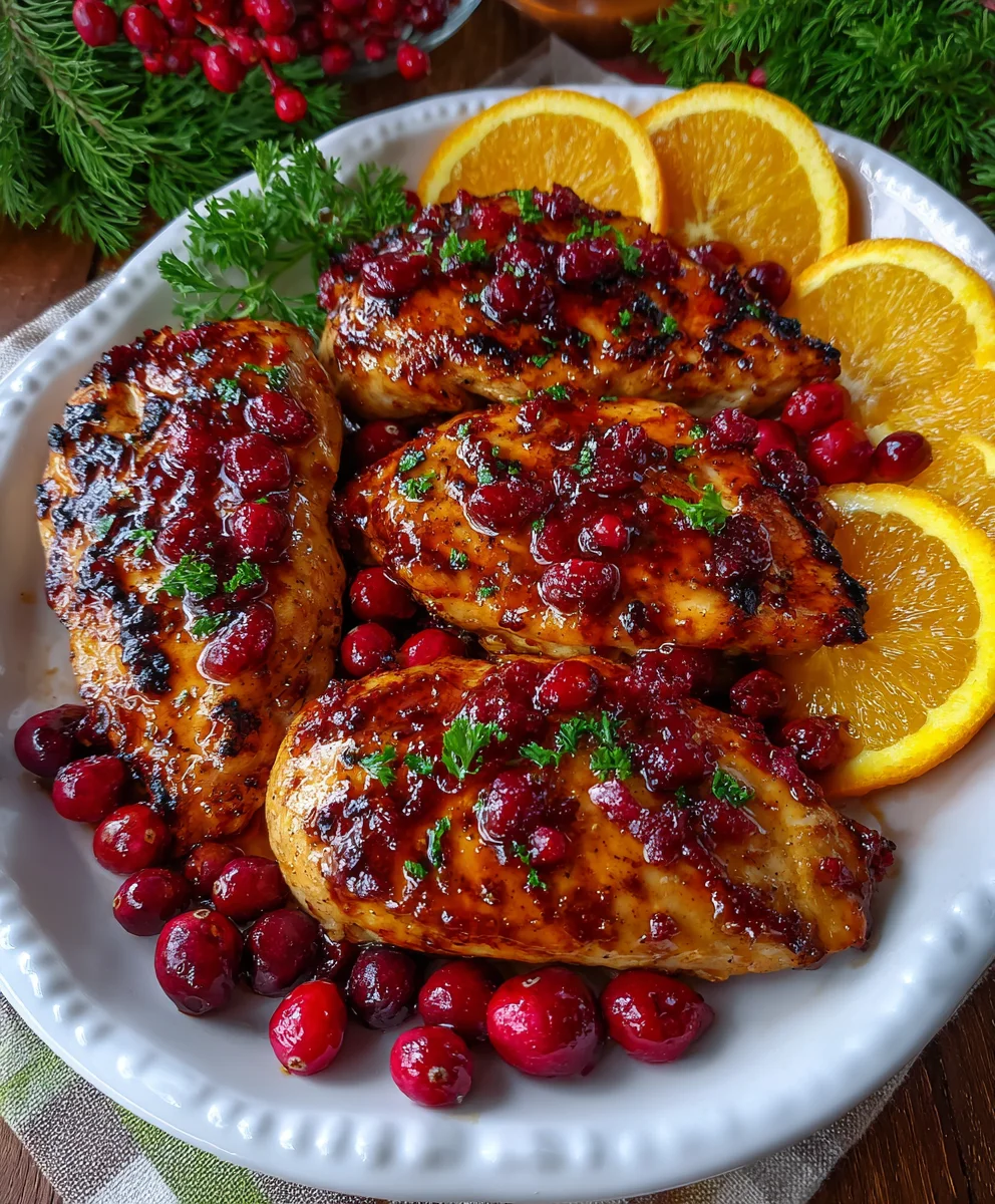 Cranberry Orange Glazed Chicken