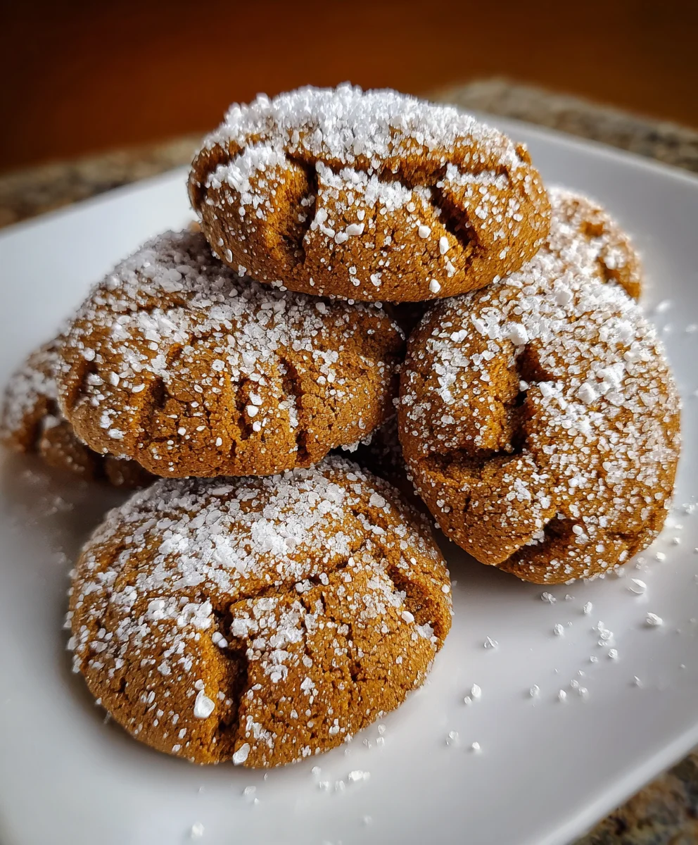 Gingerbread Kiss Cookies