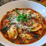 Vegetarian Lasagna Soup Bowl