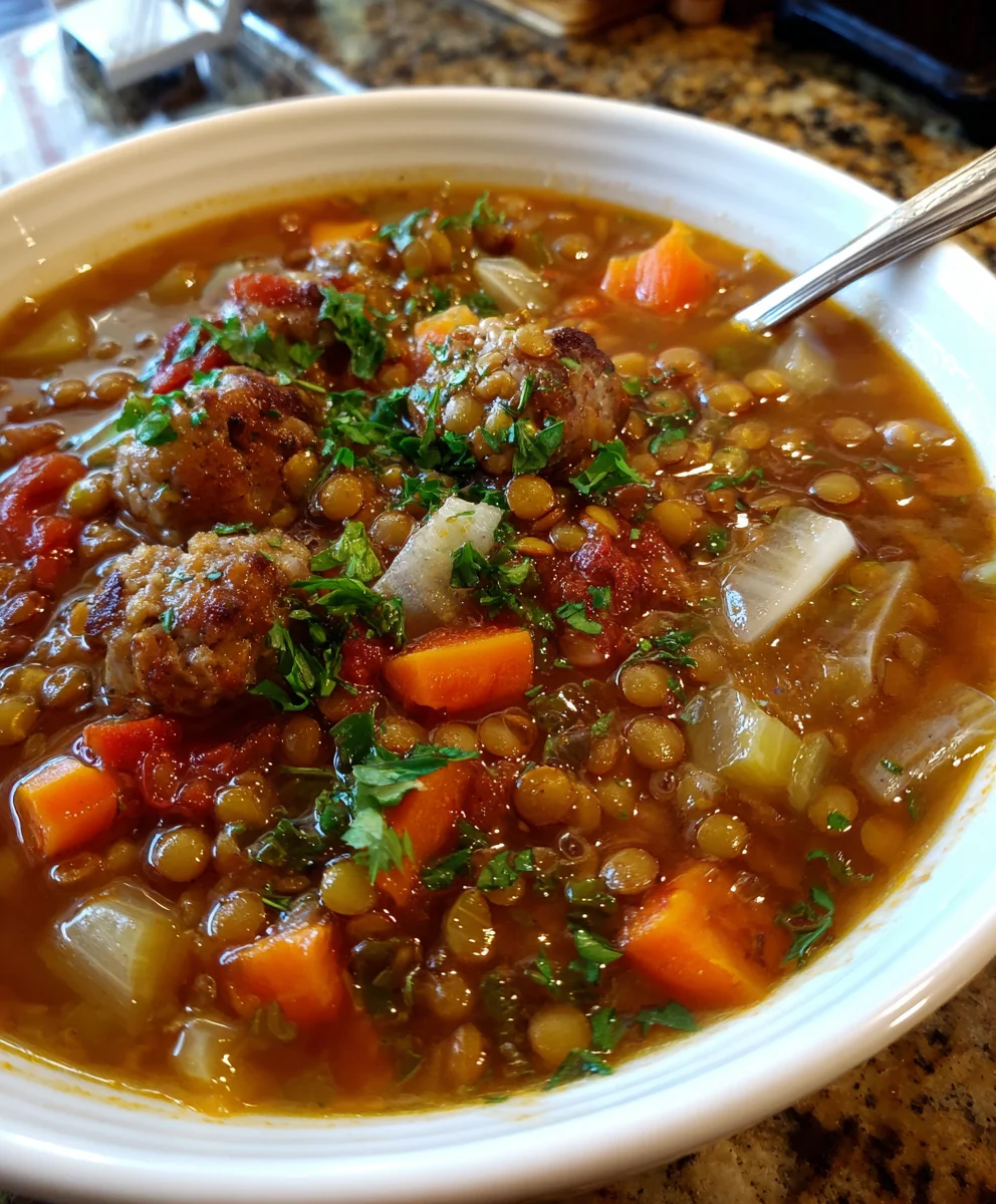 Sausage And Lentil Soup