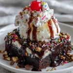 Heavenly Hot Fudge Sundae Brownie