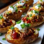 Crispy Chili Loaded Potato Skins