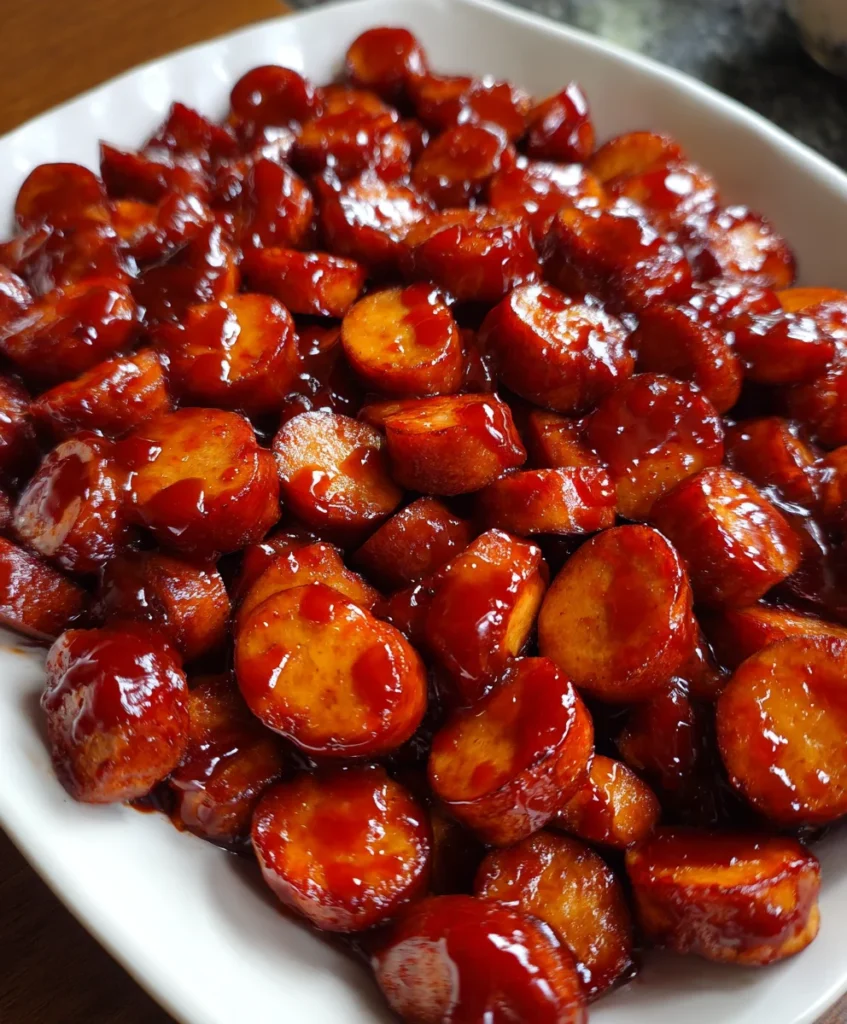 BBQ Sausage Bites Easy