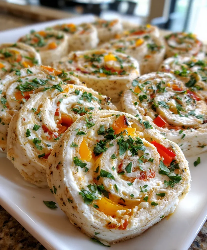 Pepper Jelly & Cream Cheese Pinwheels