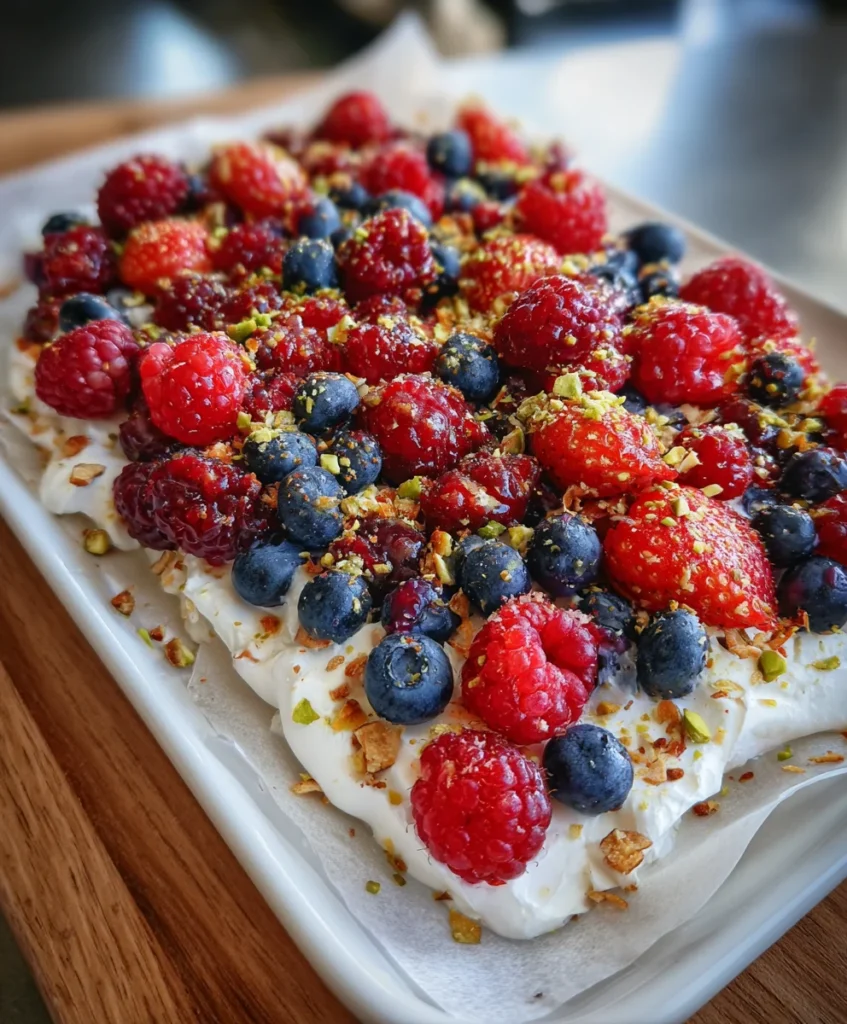 Frozen Yogurt Bark with Berries