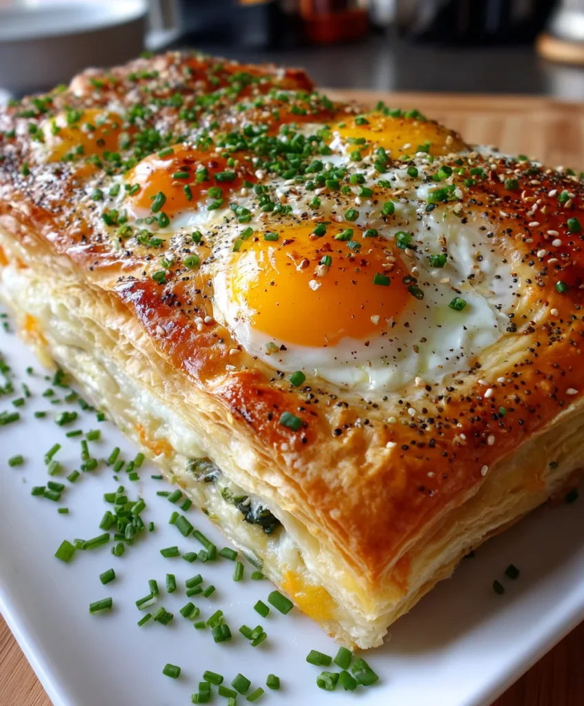 Baked Eggs Napoleon Pastry