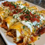 Queso Chicken Enchiladas Bake
