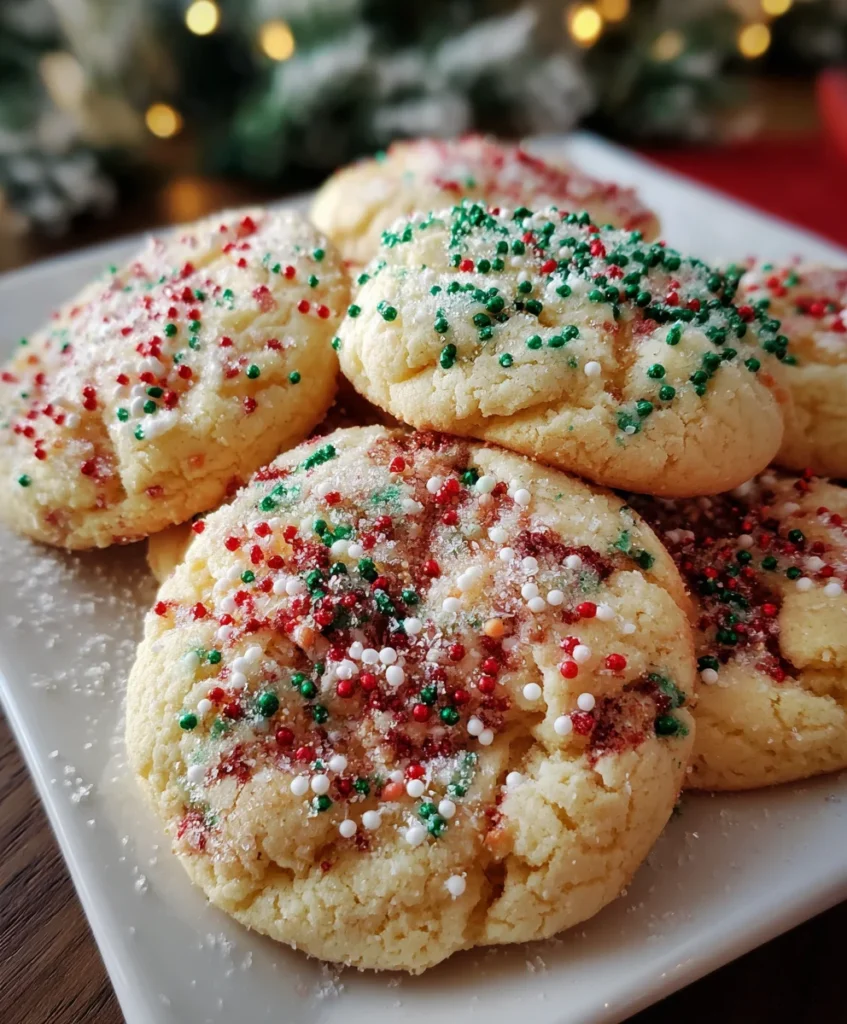 Christmas Sprinkle Sugar Cookies