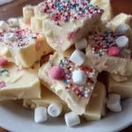 Holiday White Chocolate Marshmallow Fudge