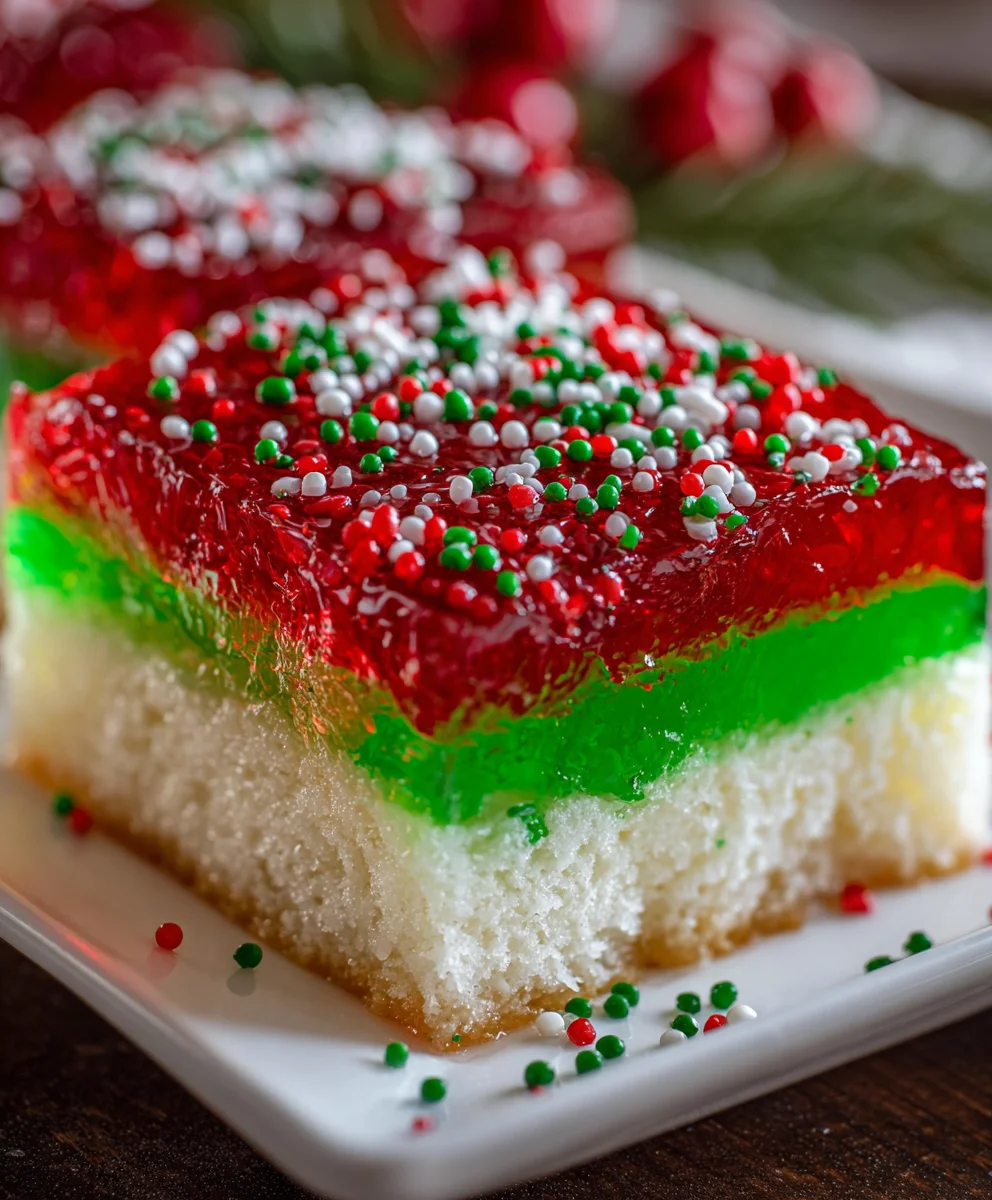 Christmas Jello Cake