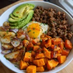 Ground Beef Hot Honey Bowl
