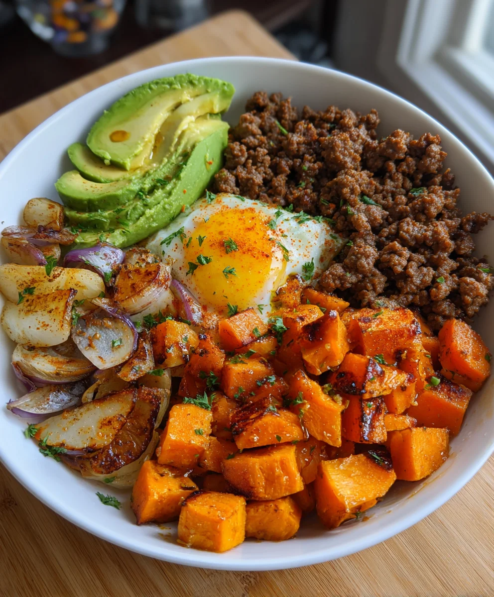 Ground Beef Hot Honey Bowl