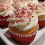 Candy Cane Peppermint Cupcakes