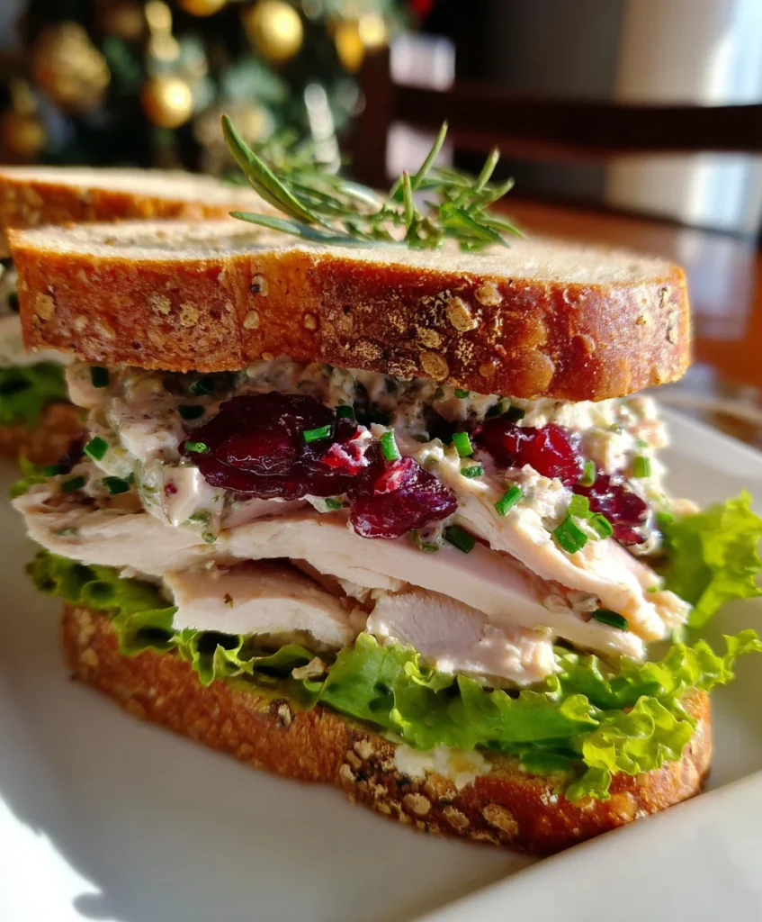 Leftover Turkey Cranberry Sandwich