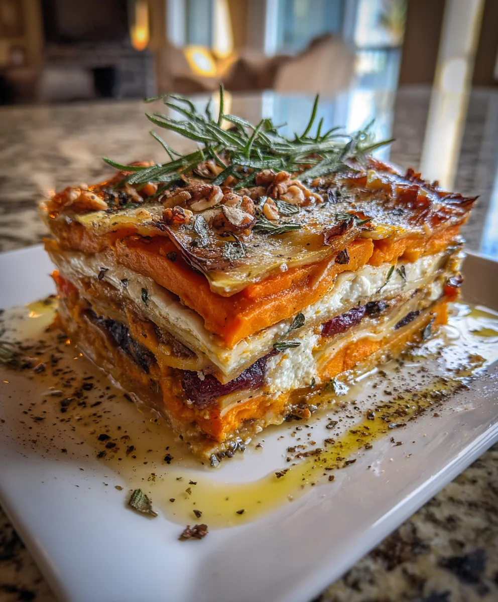 Layered Sweet Potato Pumpkin Lasagna