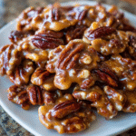 Chocolate Pecan Turtle Clusters