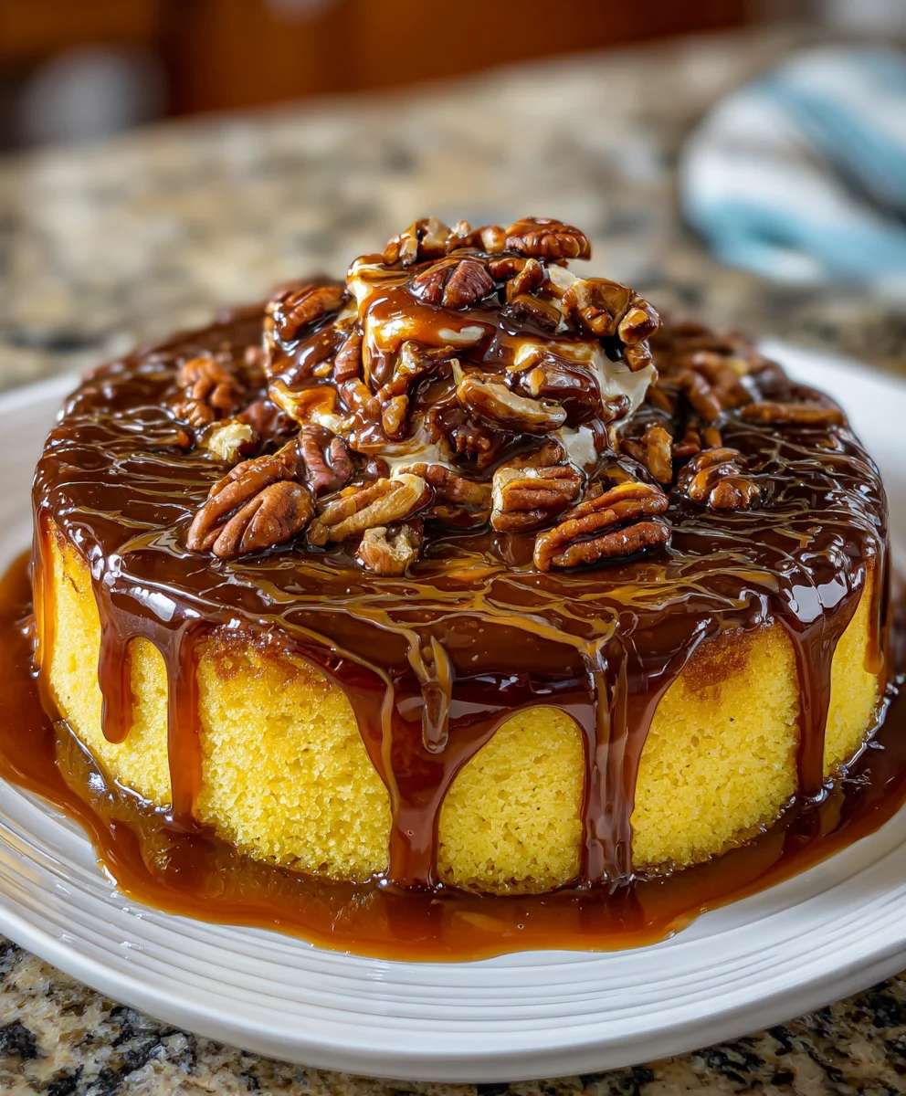 Turtle Poke Cake
