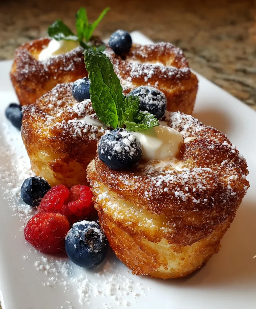 Cinnamon Sugar French Toast Muffins