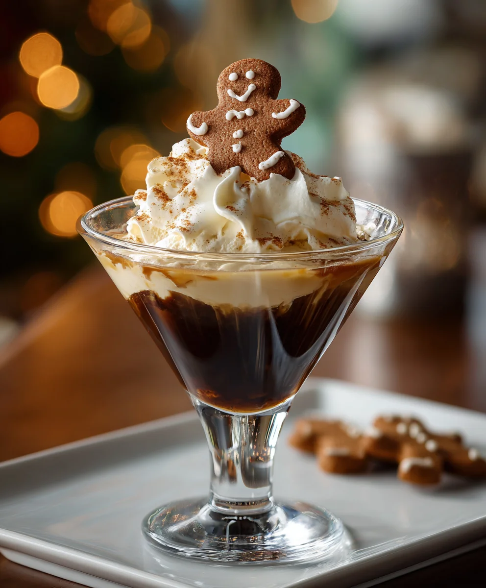 Gingerbread Cocktail with Cream