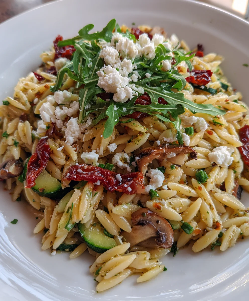 Sun Dried Tomato Orzo Pesto