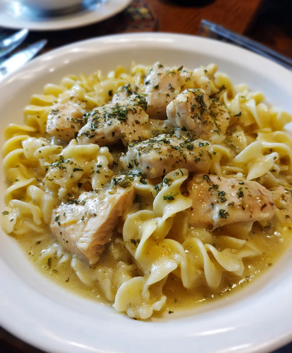 Crockpot Chicken and Noodles