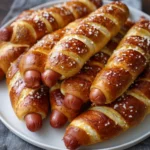 Soft Baked Cheesy Pretzel Dogs