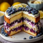Lemon Blueberry Layer Cake
