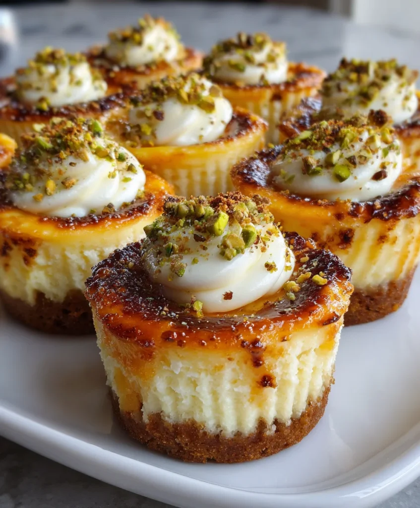 Vanilla Bean Crème Brûlée Cheesecake Cupcakes