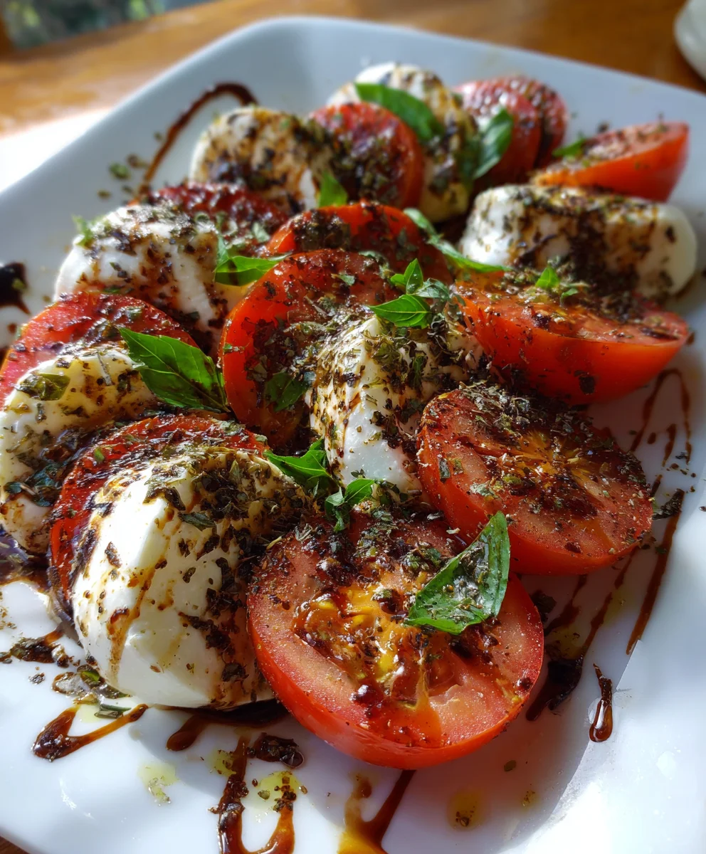 Roasted Tomato Caprese Salad