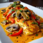 Tilapia in Roasted Pepper Sauce
