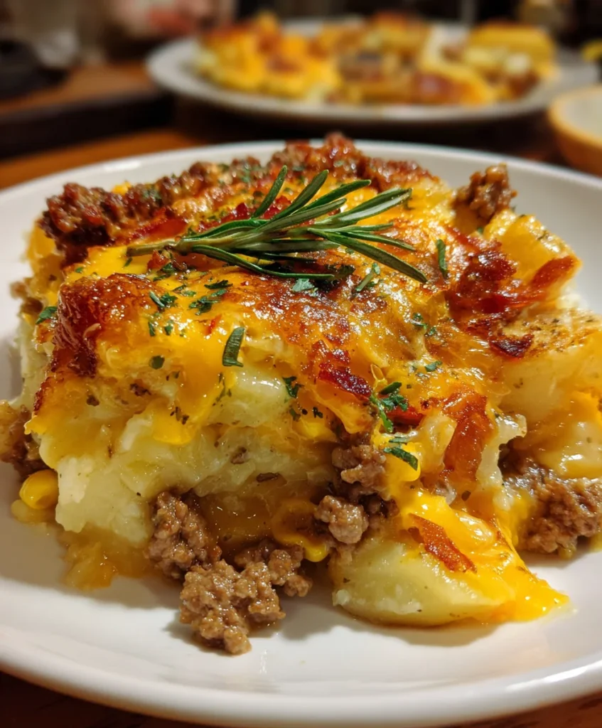 Cowboy Beef & Potato Casserole