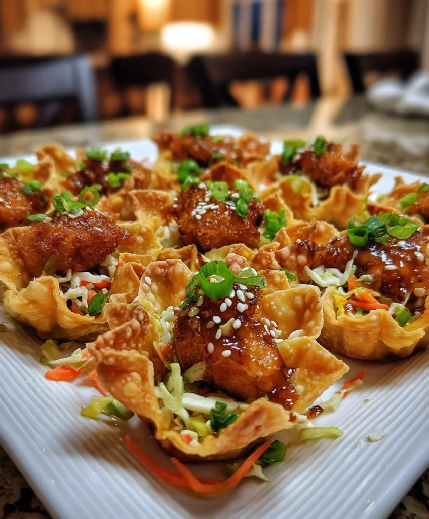 Crispy Chicken Wonton Tacos