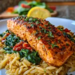 Salmon Orzo
