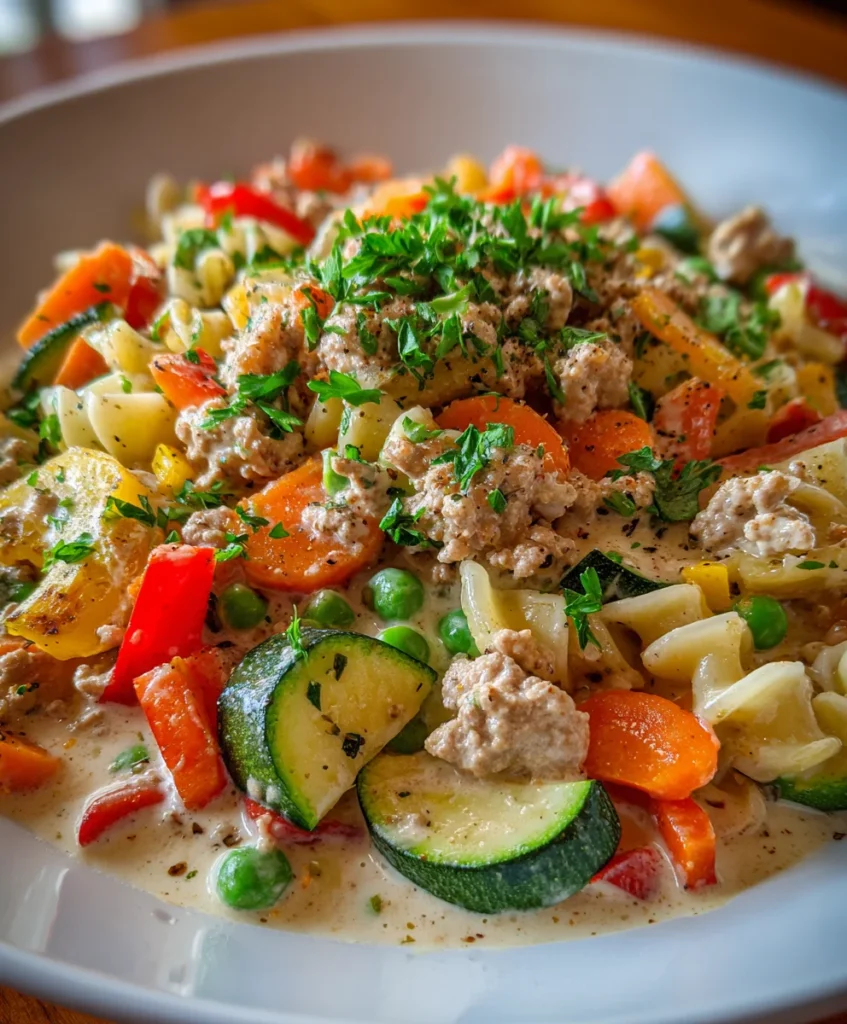 Creamy Ranch Turkey Veggie Skillet