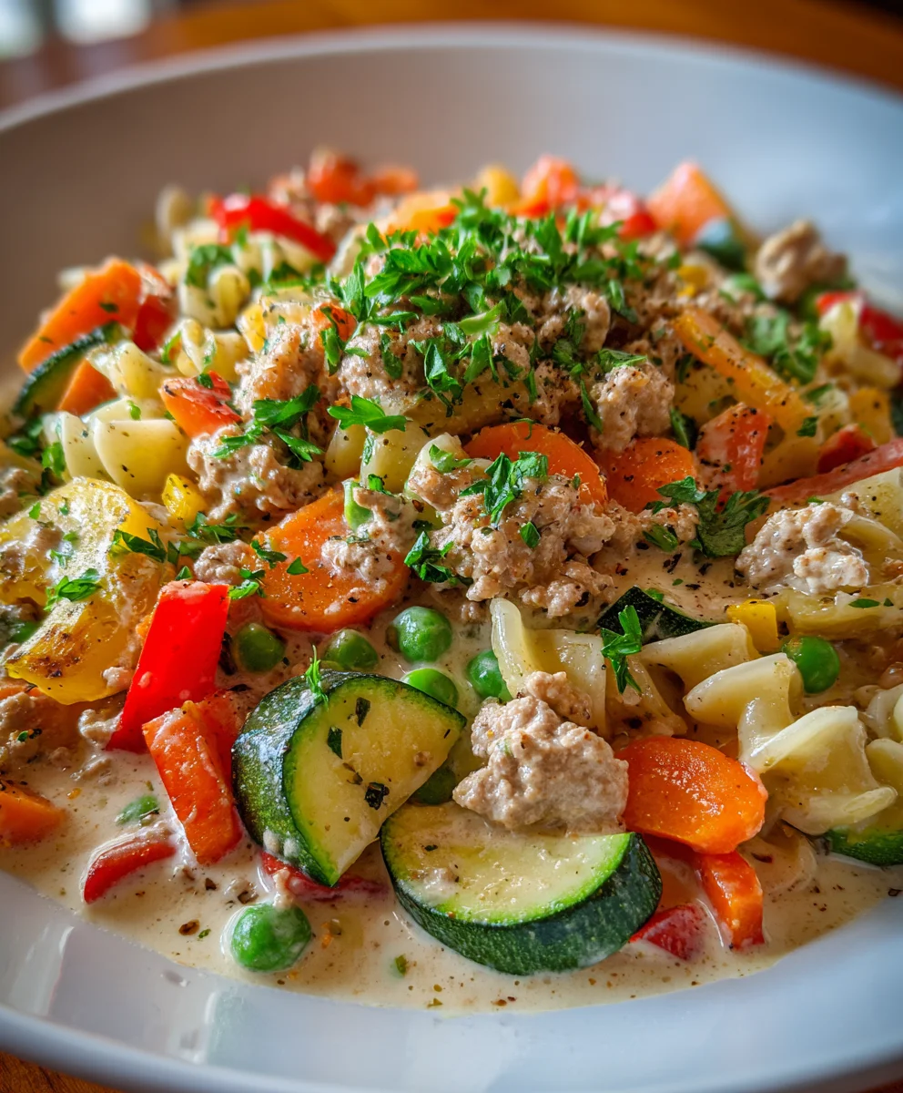 Creamy Ranch Turkey Veggie Skillet