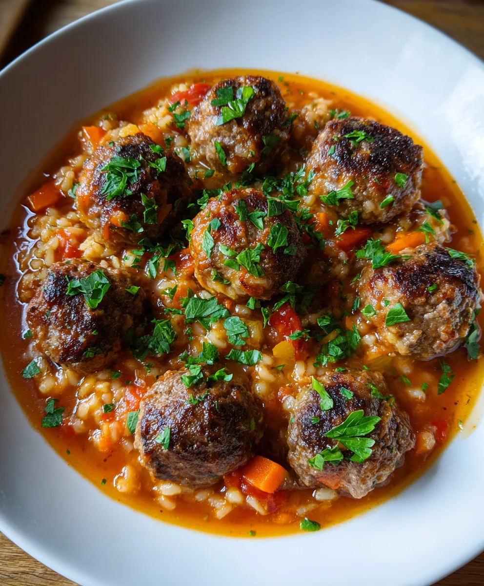 Savory Albondigas Soup